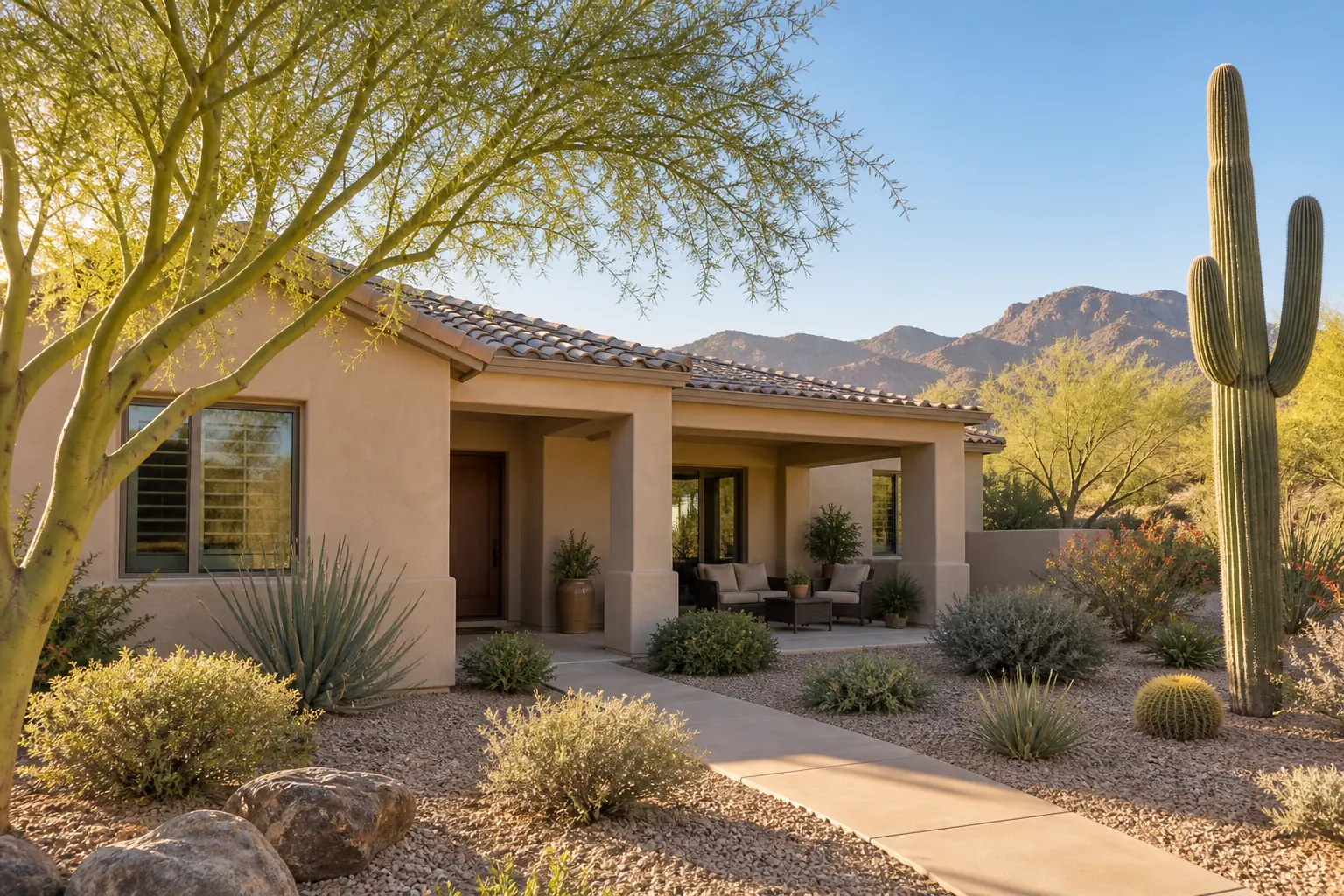 Bright Tempe-area home interior and patio ready for professional cleaning